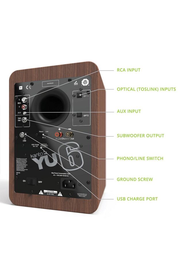 Kanto YU6 Powered Bluetooth Bookshelf Speaker Set #3