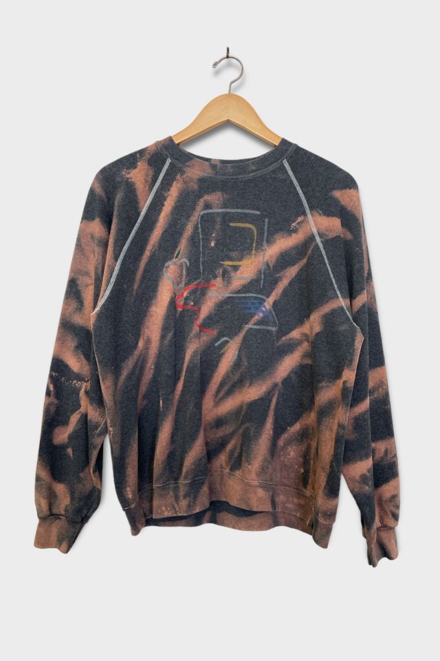 Vintage Bleach Effect Apple Sweatshirt | Urban Outfitters