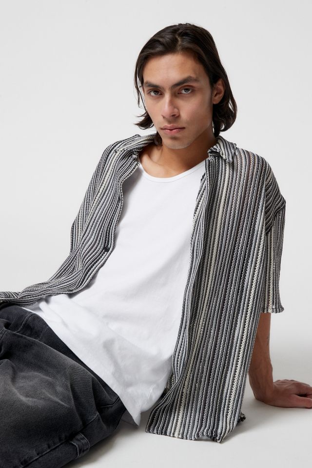 BDG Eli Striped Lace Shirt #5
