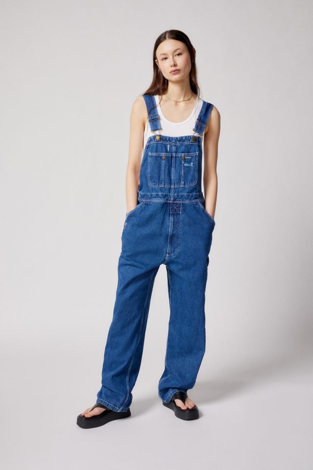 Oversized denim hot sale overalls