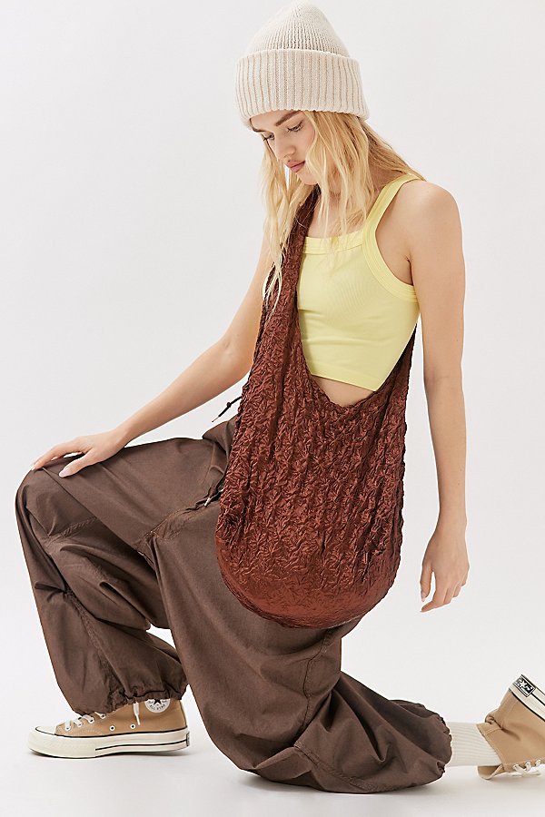 Urban Outfitters Pucker Up Hobo Bag In Brown