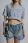 UO Avery Drawstring Pull-On Denim Short