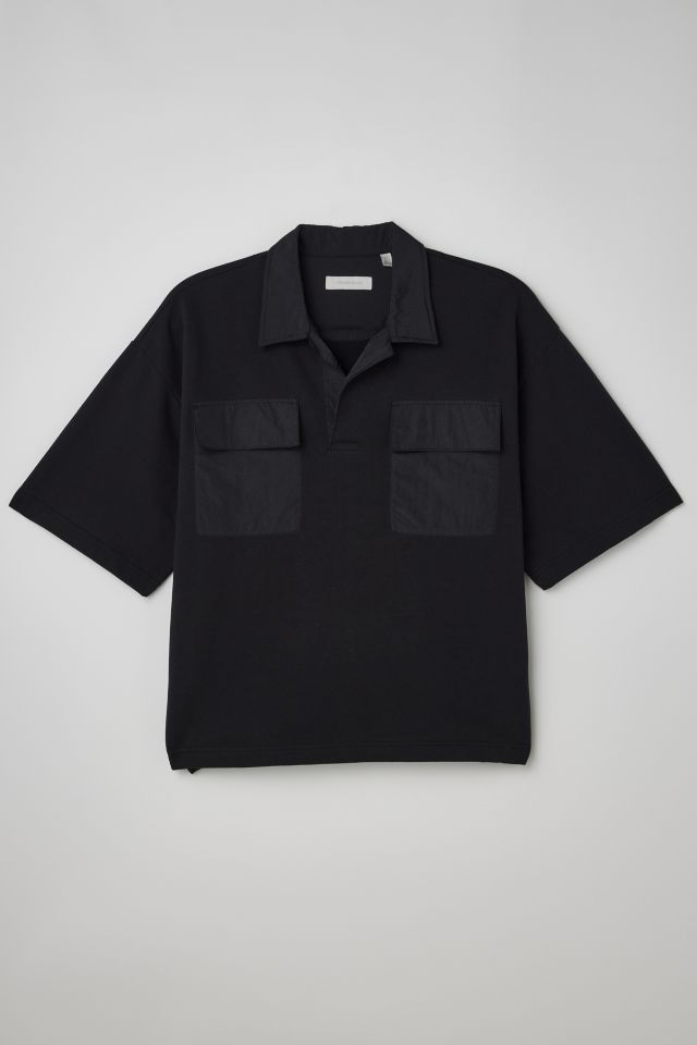 Standard Cloth Nylon Mix Collared Shirt | Urban Outfitters