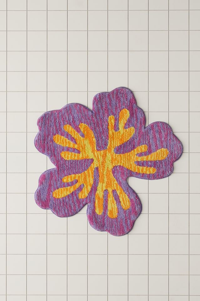 Tapis de Bain Hibiscus #1