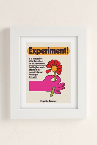Urban Outfitters Exquisite Paradox Experiment Art Print In Pearl At