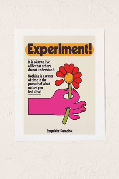 Urban Outfitters Exquisite Paradox Experiment Art Print At