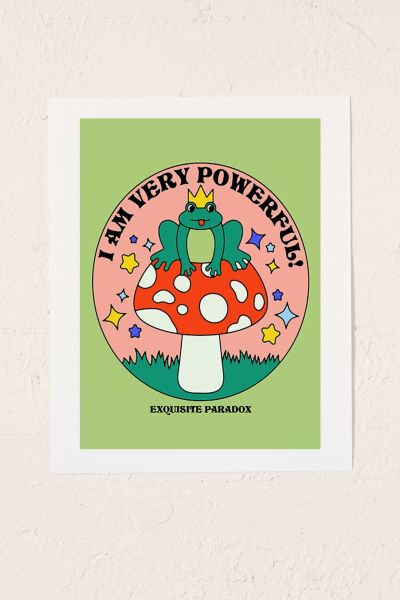 Exquisite Paradox Powerful Frog Art Print At Urban Outfitters