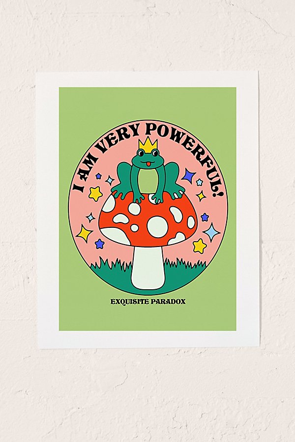 Exquisite Paradox Powerful Frog Art Print At Urban Outfitters