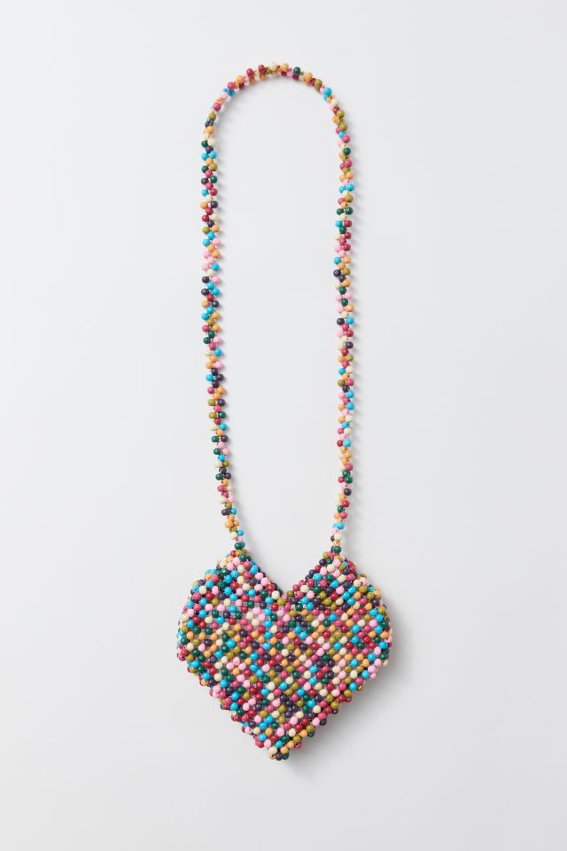 Sac Bandoulière Perlé Cœur UO #1