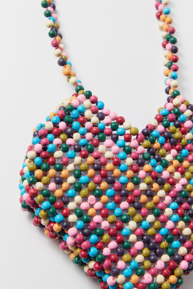 Sac Bandoulière Perlé Cœur UO #2