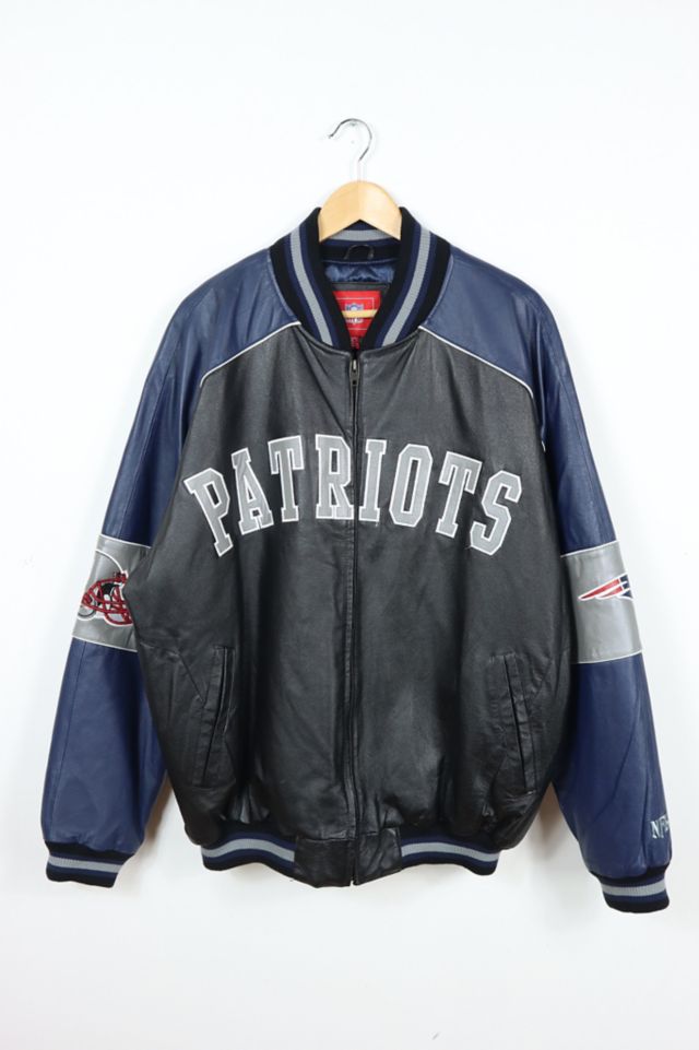 Vintage New England Patriots Full Zip Bomber Jacket