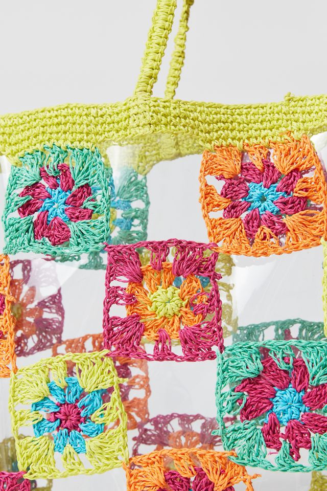 Granny Square Crochet Tote Bag #3