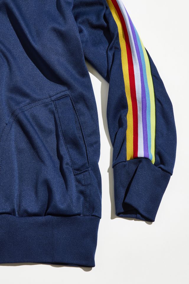 Vintage Rainbow Stripe Track Jacket