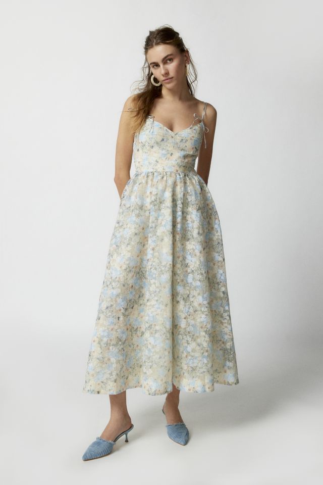 Vestido midi floral ingênuo, Urbanic