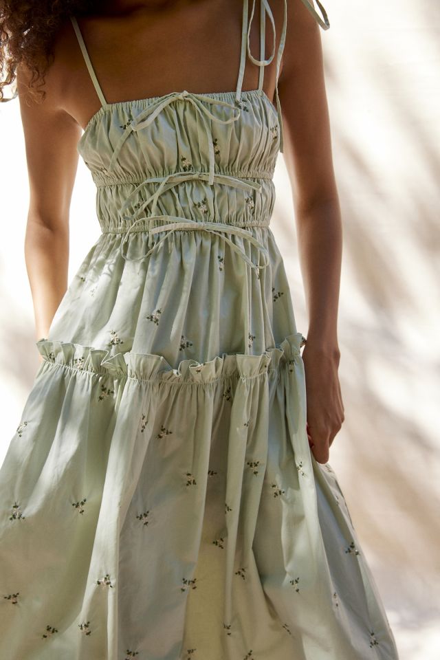 En Saison Reagan Tiered Floral Midi Dress #1