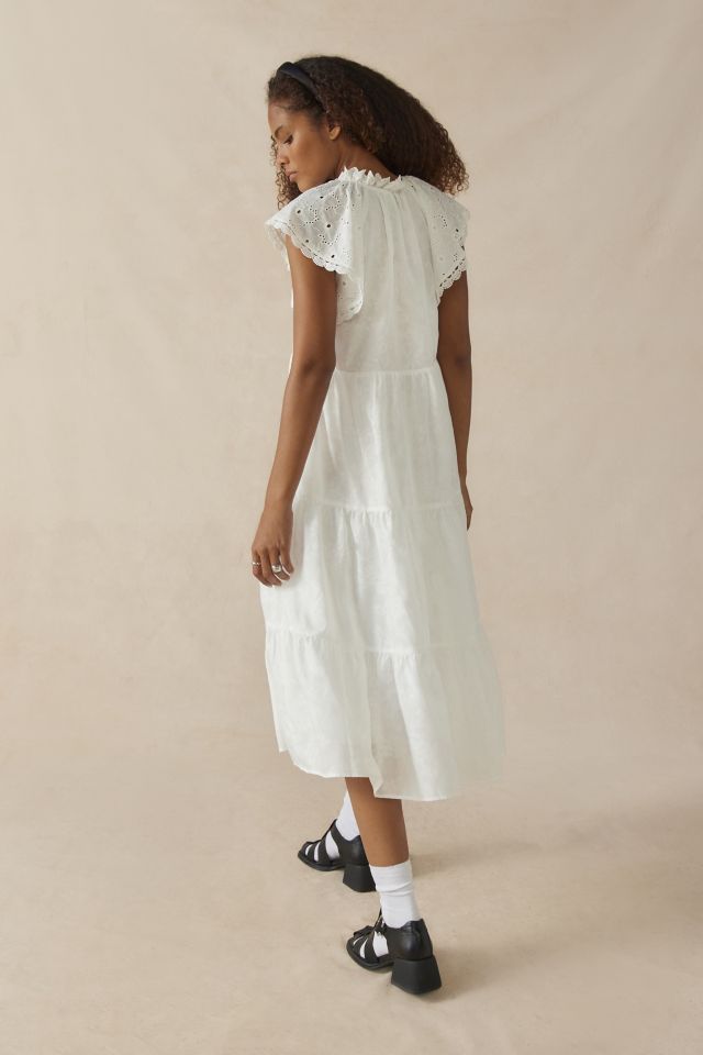 En Saison Rue Eyelet Tiered Midi Dress #4