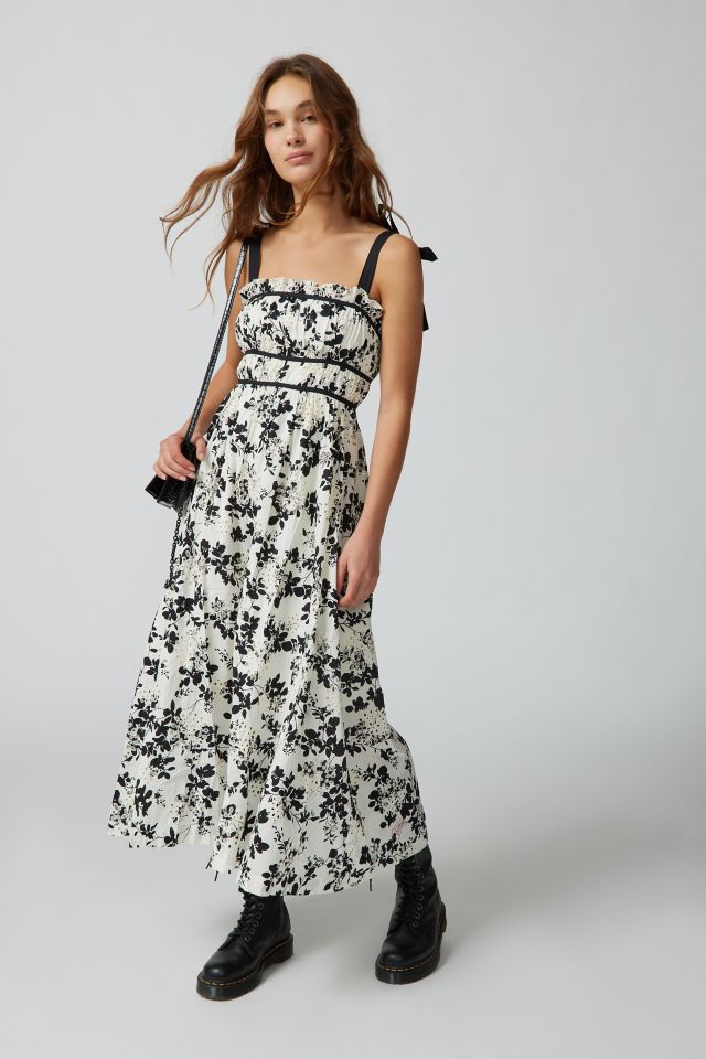 En Saison Vivi Eyelet Floral Midi Dress