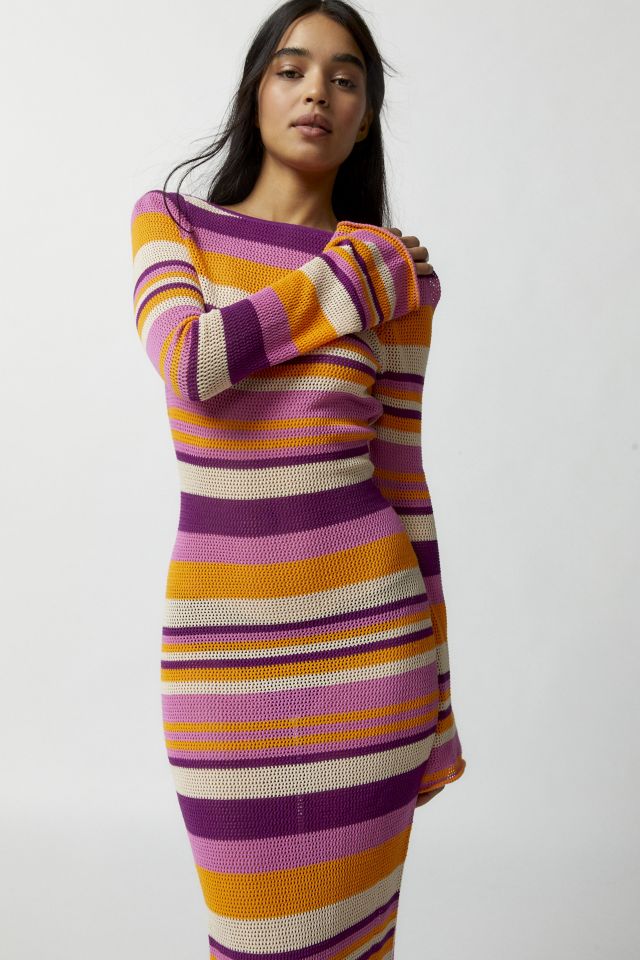 Another Girl Sienna Knit Stripe Maxi Dress #1