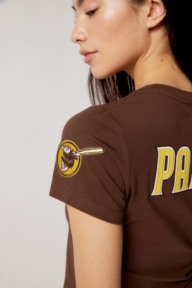 Urban Outfitters Mlb San Diego Padres Embroidered Baby Tee in Brown
