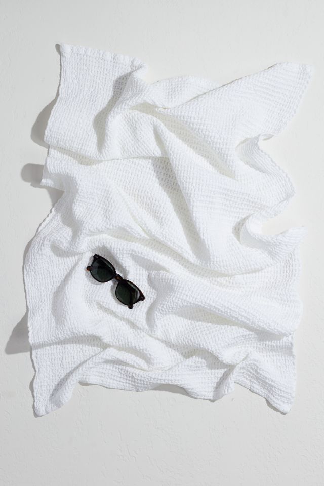 Hawkins New York Simple Waffle Towels - Dark Grey, Hand Towel