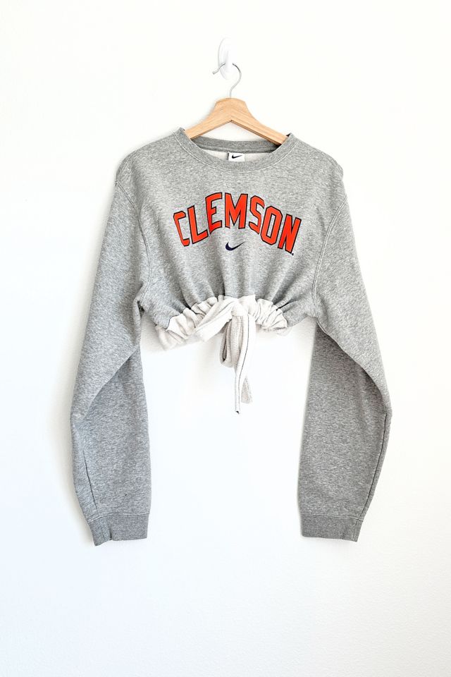 Reworked nike crop online sweatshirt