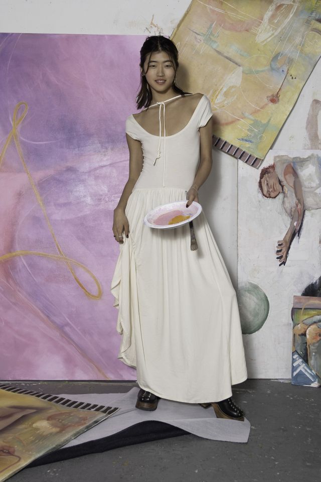 UO Poem Knit Midi Dress #1