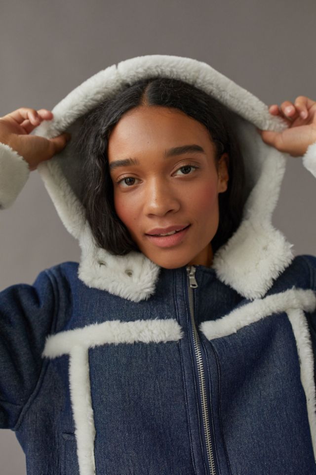 UO Roselyn Faux Shearling Jacket #2