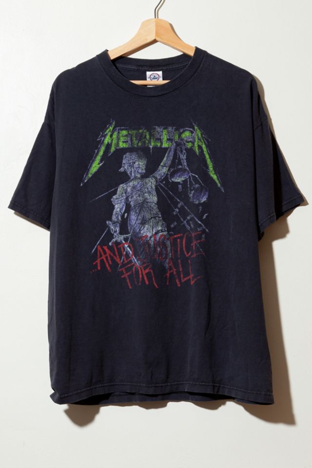 Vintage 1990s Distressed Metallica Graphic T Shirt Urban Outfitters