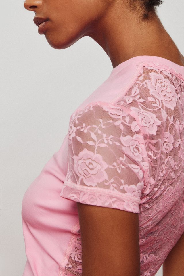 Diesel SLI-OVALACE Sheer Lace Tee #3