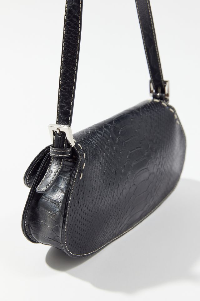 Sac Mini Vintage à Coutures Contrastantes #1