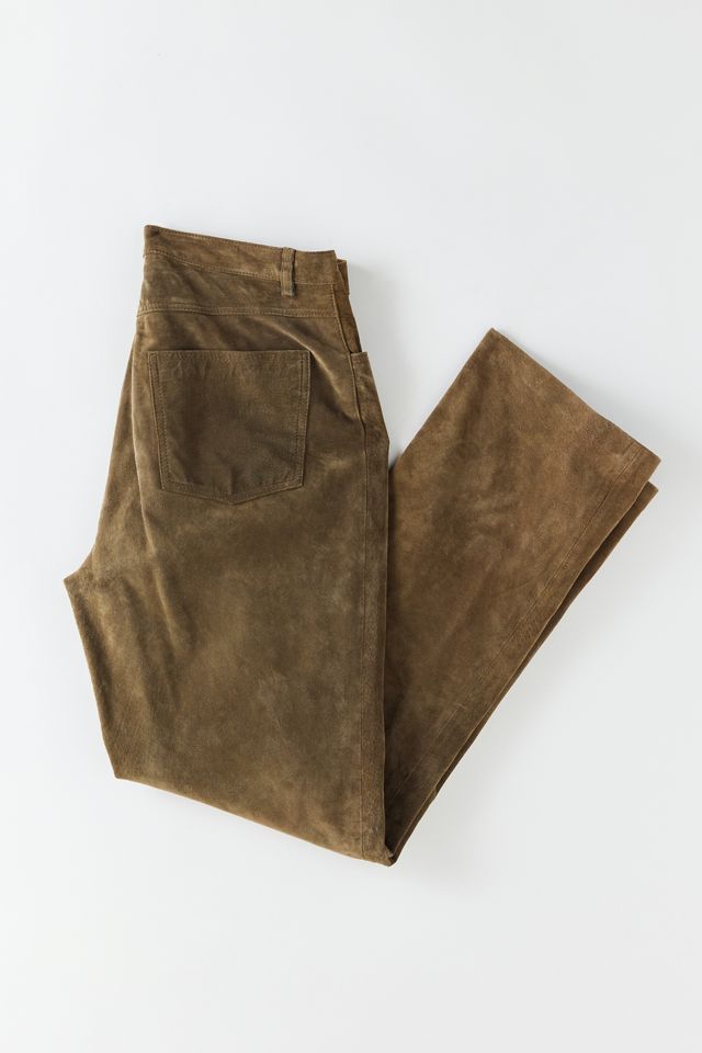 Suede Cutout Pants