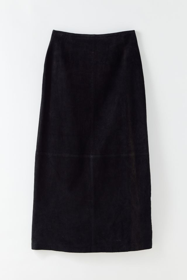 Vintage Suede Maxi Skirt
