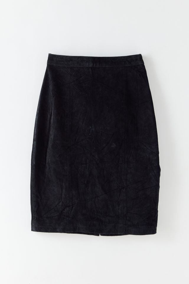 Vintage Suede Midi Skirt | Urban Outfitters