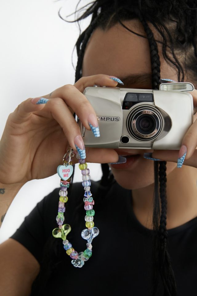 CANDY HEART BEADED PHONE CHARM