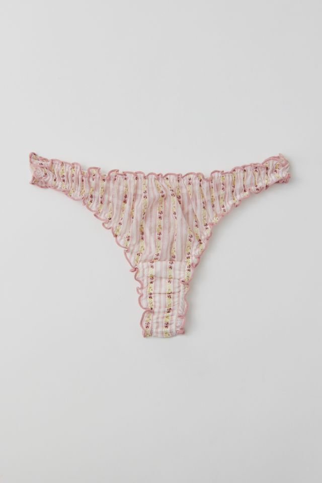 New Urban Outfitters high leg thong string panty underwear Pink Medium