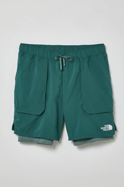 The North Face Sunriser 2-in-1 Short In Green, Men's At Urban Outfitters