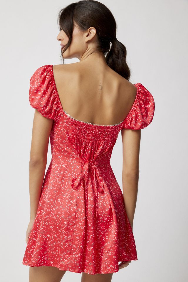 Robe Mini Florale en Lin Antonia For Love & Lemons #3