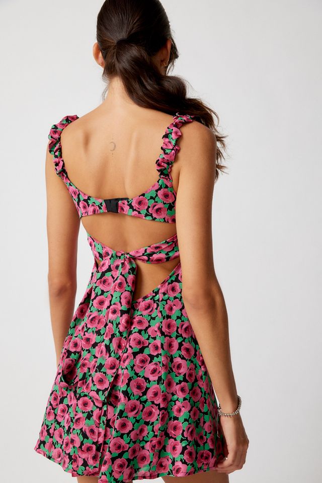 For Love & Lemons Giulia Cutout Floral Mini Dress | Urban Outfitters