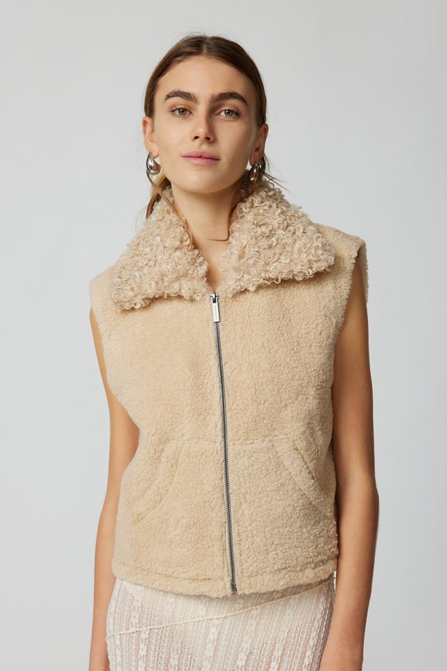 Plush Shearling Vest