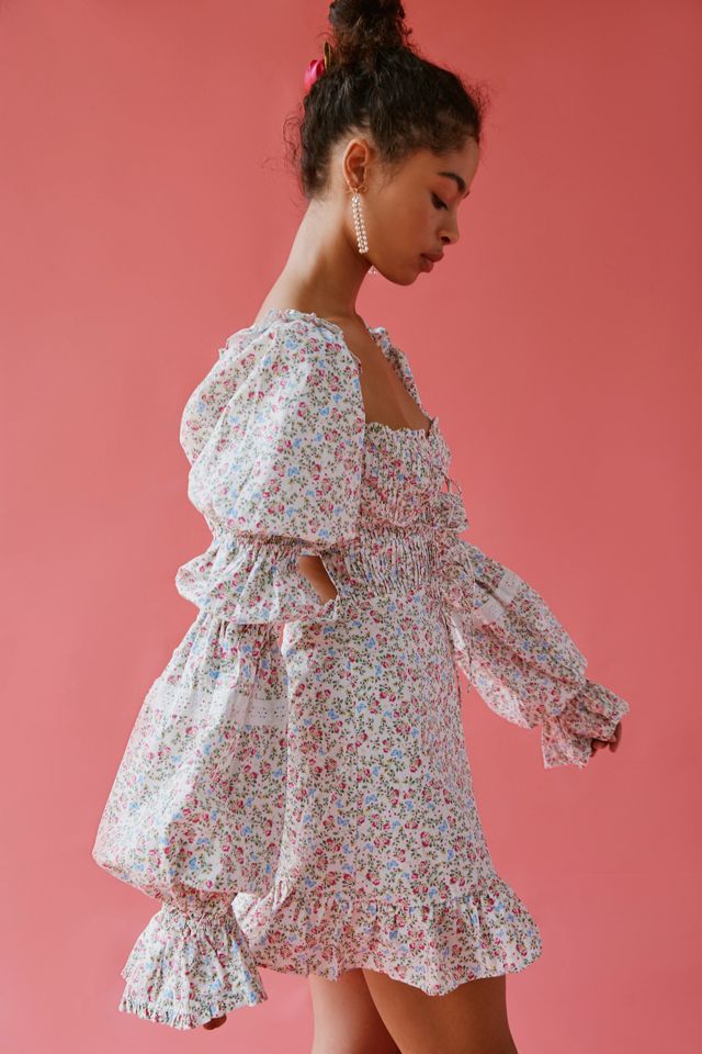 For Love & Lemons Luca Floral Mini Dress #3