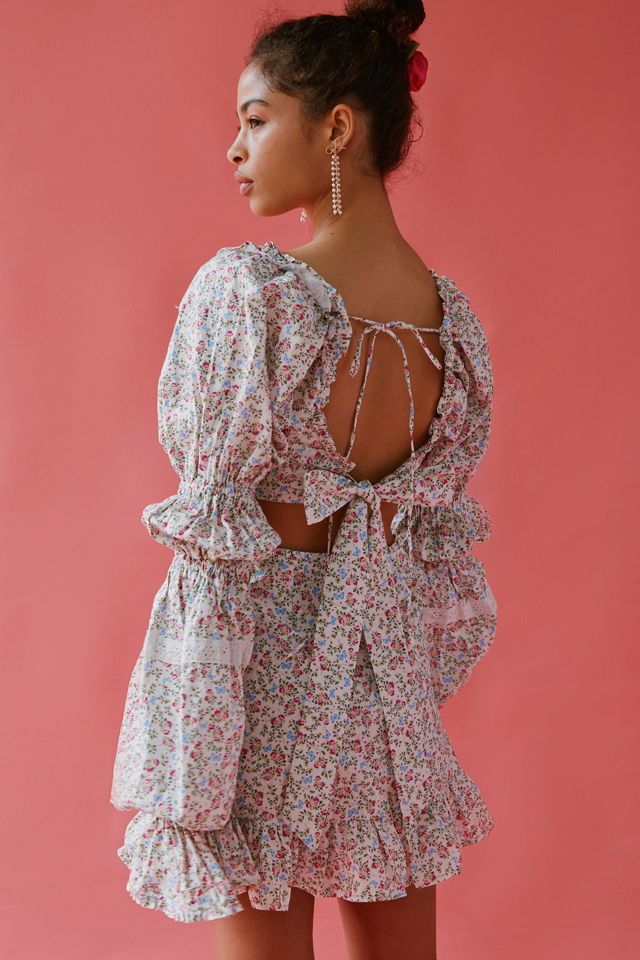 For Love & Lemons Luca Floral Mini Dress #4