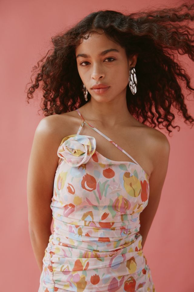 For Love & Lemons Desmona Floral Midi Dress #1