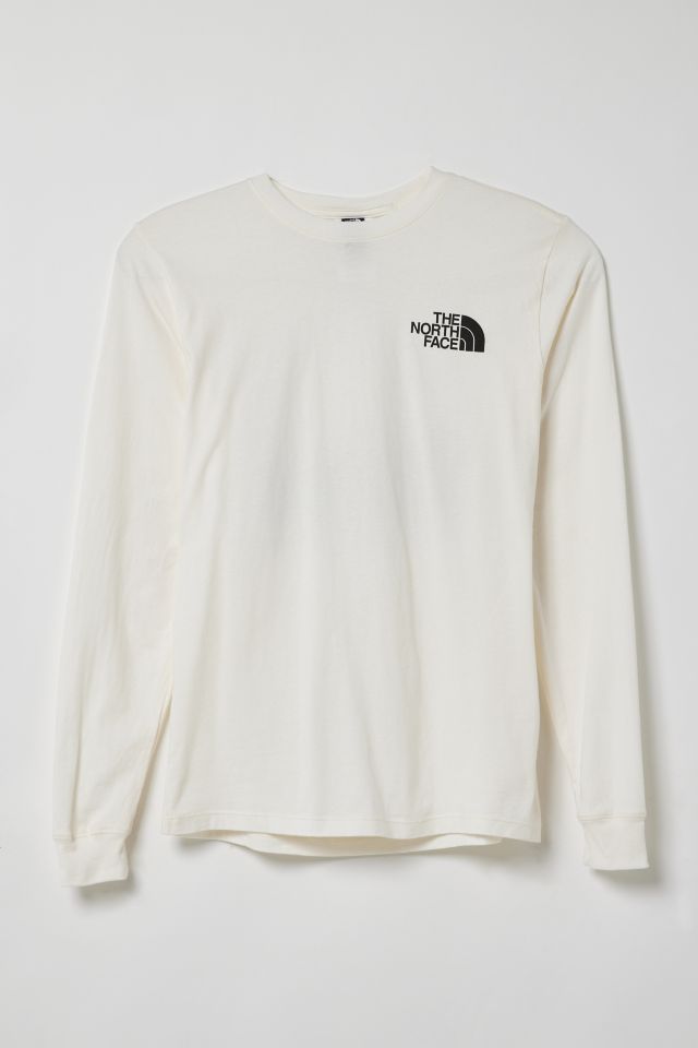 The North Face Long-Sleeve Box NSE T-Shirt - Men's Gardenia White / Photo Real / Graphics S