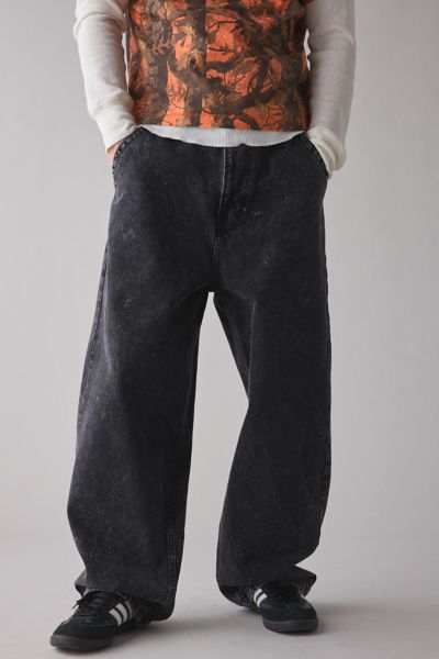 BDG 2000S MEGA BAGGY JEAN IN BLACK ACID, MEN'S AT URBAN OUTFITTERS 