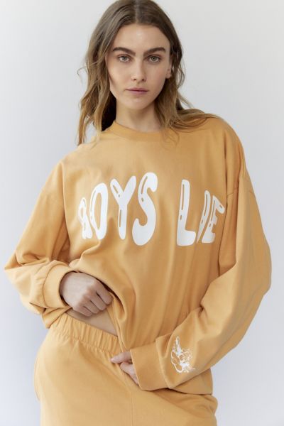 Boys lie orange hoodie cheap