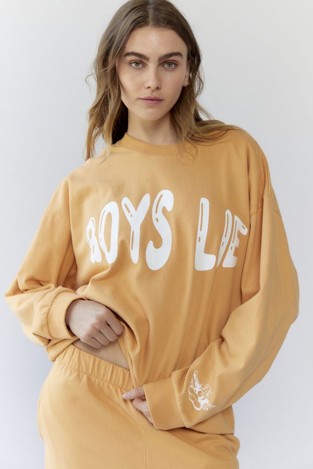 Nike Swoosh Crew Neck Cropped Sweatshirt, Urban Outfitters