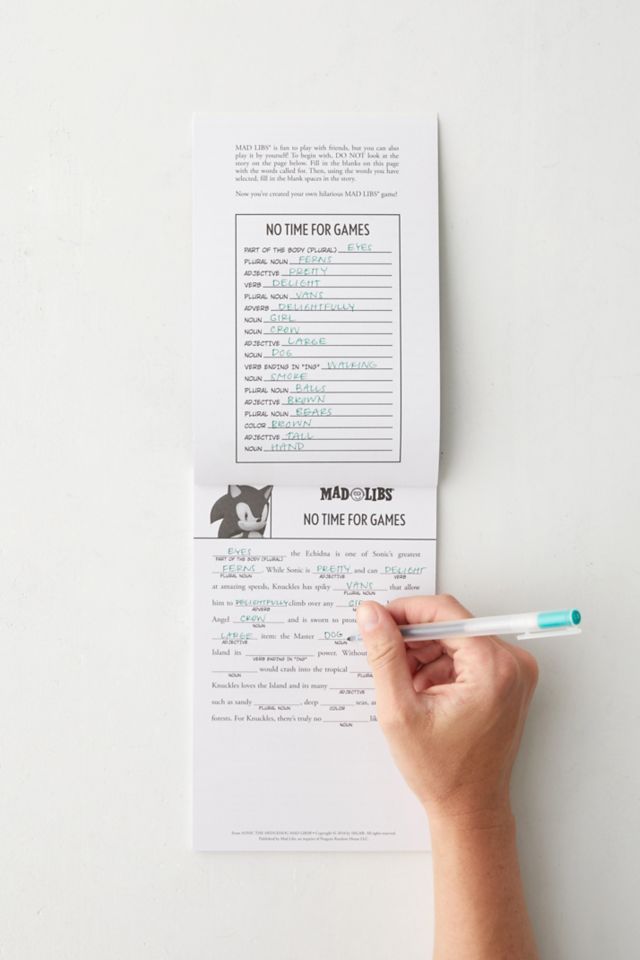 The Ultimate Sonic The Hedgehog Mad Libs Set: World's Greatest Word Game UO Exclusive Edition #1