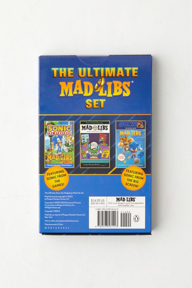 The Ultimate Sonic The Hedgehog Mad Libs Set: World's Greatest Word Game UO Exclusive Edition #3
