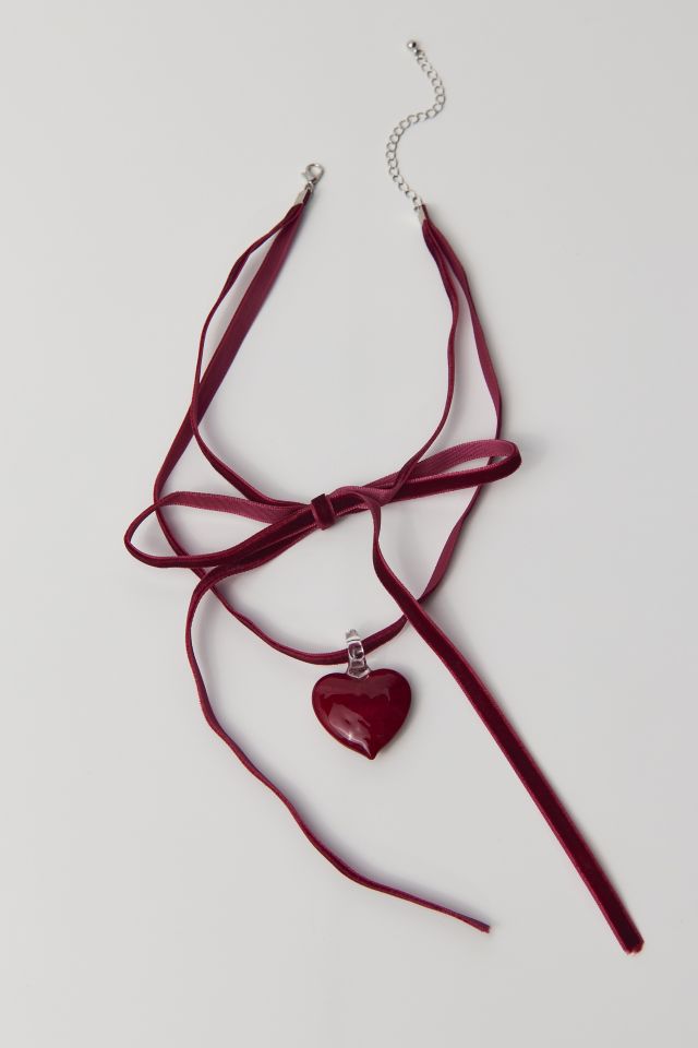 Glass Icon Velvet Choker Necklace #1