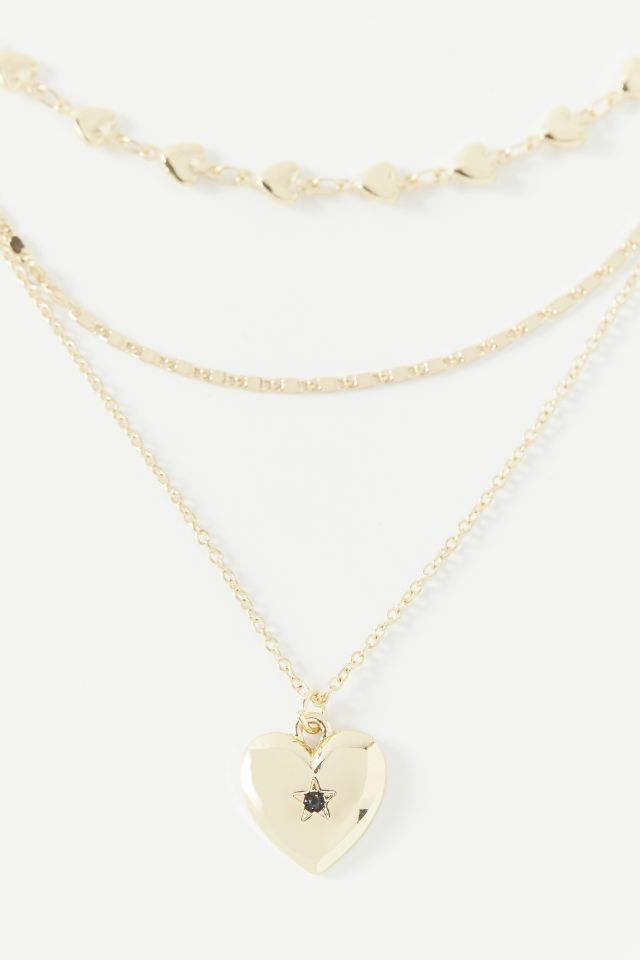 Delicate Heart Layering Necklace #2